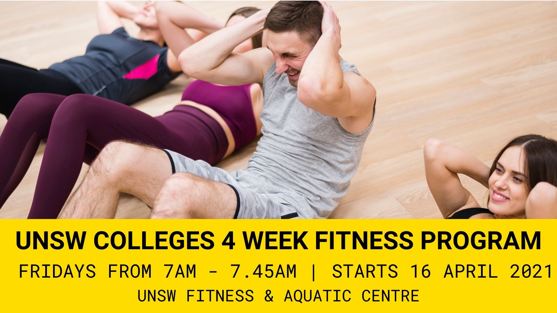 Flyer for UNSW Fitness Challenge Program